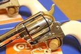 MINT CONSECUTIVE PAIR Colt Single Action Army (Nickel, Ivory & Gold, 45 LC, 4.75