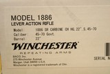 LNIB Winchester Model 1886 HIGH GRADE Saddle Ring Carbine (45-70 22-inch) 1 of 201, Davidson's Exclusive Color Case Hardened - 13 of 16