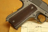 Remington Rand 1911A1 w/ Letter, Box (US WW2 1945 45 ACP Auto) 1911 - 8 of 15