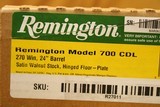 NEW Remington 700 CDL Classic Deluxe (270 Win, 24-inch, Satin Walnut) R27011 - 3 of 4