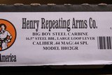 NEW Henry Big Boy Carbine Steel Side Gate Big Loop (16.5