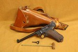 DWM 1906 Navy Luger w/ Holster, Stock (Commercial, German, WW1) - 1 of 20