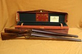 Henry Atkin, Grant & Lang MATCHED PAIR in Motor Case (12GA SxS Pre-WW1)