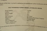 Colt Woodsman Sport 1st Model w/ Box, Colt Letter (4.5-inch Barrel, Blued, Mfg 1942) - 15 of 15