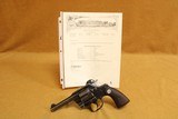 Colt Official Police w/ Factory Letter (4-inch, Blued, WW2, Mfg 1942)
