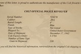 Colt Official Police w/ Factory Letter (4-inch, Blued, WW2, Mfg 1942) - 16 of 16