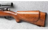 Custom German Mauser BYF 98 in.22/250. The barrel is 26