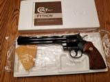 Colt Python 8" 357 Mag Royal Blue in Matching Box - 1 of 15