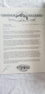 Outstanding Smith & Wesson 6 1/2" 5-Screw Pre Model 29 .44 Magnum 1956 Factory Letter - 2 of 15