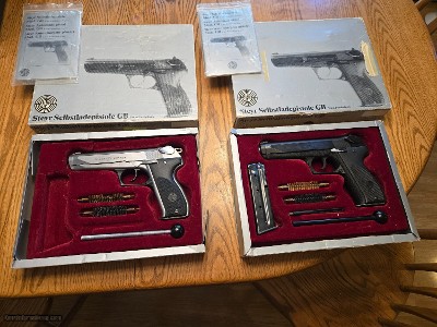 Two Steyr Model GB Semi-Automatic Pistols