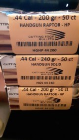 Cutting Edge Bullets (CEB) .44 caliber HP and solid - 1 of 5