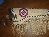 Custom Beaded leather holster for Colt SAA 7&1/2" - 6 of 6