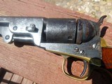 Colt 1851 Navy Conversion to .38 center fire with period home-made holster/matching numbers - 4 of 8