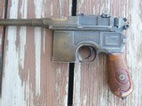 Mauser Red Nine, excellent bore, aftermarket holster/stock Adjustable sights - 1 of 9