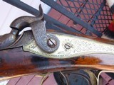 Antique Engraved Percussion Double Barrel 16 ga nice condition and shootable after a gunsmith check - 12 of 13
