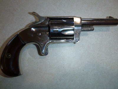 Collection of 4 .32 & .38 Rimfire revolvers, Nickel finish, all working - Image 7 of 8