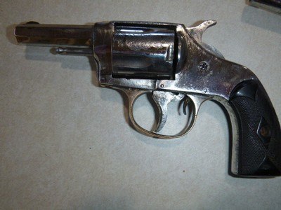 Collection of 4 .32 & .38 Rimfire revolvers, Nickel finish, all working - Image 6 of 8