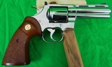 Colt Python 4 inch Nickel in 357 magnum made in 1979 - 5 of 13