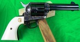 Colt Single Action Army 3rd Generation in 45 Long Colt with 4 3/4 inch barrel - blued - Ivory Grips - LIKE NEW! - 5 of 17