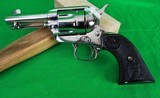 Colt Single Action Army 3rd Generation Custom Shop 45 Long Colt - Nickel - 1 of 8