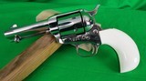 Colt Single Action Army - Custom Shop - 32-20 - Nickel with Ivory Birdshead Grip - 3 of 9