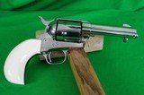 Colt Single Action Army - Custom Shop - 32-20 - Nickel with Ivory Birdshead Grip - 2 of 9