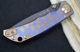 Spartan Blades HARSEY Titanium Folder 2022 Special Edition - Drop Point Blade / CPM-S45VN / Royal Flush Anodized Handle SF5FLUSH - 6 of 7