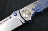Spartan Blades HARSEY Titanium Folder 2022 Special Edition - Drop Point Blade / CPM-S45VN / Viking Longboat Anodized Handle SF5VIKING - 4 of 8