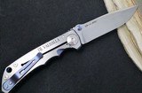 Spartan Blades HARSEY Titanium Folder 2022 Special Edition - Drop Point Blade / CPM-S45VN / Viking Longboat Anodized Handle SF5VIKING - 5 of 8