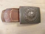  WW2 German Wehrmacht Belt Buckle and Tab - 1 of 6
