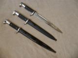 3 WW2 German Police Style Dress Bayonets and Scabbards - 2 of 10
