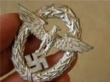 WW2 German Police Cap Eagle and Wreath Badge - 3 of 3