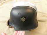 WW2 German Fire Police Helmet Very Nice! - 2 of 10