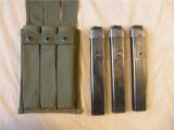 3 Very Nice M3 Grease Gun Magazines in Pouch - 1 of 11