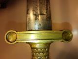 AMES 1844 Antique Short Sword in Excellent Condition w/ Scabbord - 5 of 7
