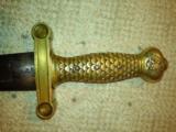 AMES 1844 Antique Short Sword in Excellent Condition w/ Scabbord - 6 of 7