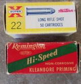 Remington & Winchester Vintage 22 Ammo..11 varied full boxes.. - 5 of 11