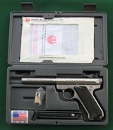 Ruger Mark II Target, Stainless Steel, Semi-Automatic, .22LR Pistol - 1 of 12