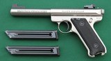 Ruger Mark II Target, Stainless Steel, Semi-Automatic, .22LR Pistol - 3 of 12