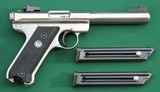 Ruger Mark II Target, Stainless Steel, Semi-Automatic, .22LR Pistol - 2 of 12