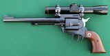 Ruger Hawkeye, .256 WinMag, Single-Shot Pistol, with M8-2X Leupold Scope
YOM: 1963
ONLY 3,075 MADE - 2 of 15