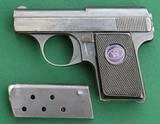 Walther Model 9 Vest Pocket Pistol - Type I, 6.35mm Semiautomatic Pistol - 1 of 9