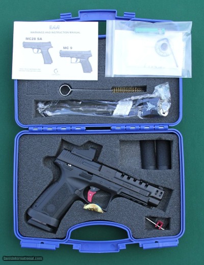 EAA Girsan MC9 Match TV, 9mm Semi-Automatic Pistol w Fast Acquisition Red DOT