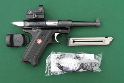 Ruger Mark IV Standard 70th Anniversary Special Edition, .22LR, Pistol with After-Market Crimson Trace Reflex (Red Dot) Sight - Image 3 of 14