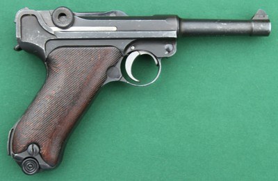 German DWM M23 Luger, 7.65mm (aka .30 Luger) Semi-Automatic Pistol (Redesigned P08 Luger)