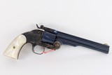 Taylor Uberti Schofield 45 Long Colt, 7 inch bbl. Charcoal Blue, Case Color, Factory Im. Pearl Grips, NIB - 2 of 7