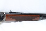 Cimarron Uberti 1873 Lever, 18 inch Octagon BBL Saddle Rifle, Straight Stock, Checkered Walnut, New in Factory Box - 8 of 9
