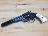 Taylor Uberti Schofield 45 Long Colt 7 inch bbl, Charcoal Blue, Im Pearl Grips,  Case Hardened, New in Factory Box - 6 of 6