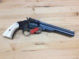 Taylor Uberti Schofield 45 Long Colt 7 inch bbl, Charcoal Blue, Im Pearl Grips,  Case Hardened, New in Factory Box - 5 of 6