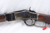 Taylor Uberti 1873 Lever Action Trapper, 357 Mag, 18 inch bbl, Checkered Walnut Stock. New In Factory Box - 5 of 8